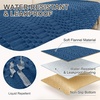 image:imageSmiry Waterproof Couch Covers for Dogs Washable Non Slip Plush Pet Sofa Cover Scratch Resistant Flannel Furniture Protector for Dogs White 36 x 71Navy