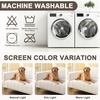 image:imageSmiry Waterproof Couch Covers for Dogs Washable Non Slip Plush Pet Sofa Cover Scratch Resistant Flannel Furniture Protector for Dogs White 36 x 71White