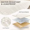 image:imageSmiry Waterproof Couch Covers for Dogs Washable Non Slip Plush Pet Sofa Cover Scratch Resistant Flannel Furniture Protector for Dogs White 36 x 71White
