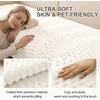 image:imageSmiry Waterproof Couch Covers for Dogs Washable Non Slip Plush Pet Sofa Cover Scratch Resistant Flannel Furniture Protector for Dogs White 36 x 71White