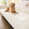 image:imageSmiry Waterproof Couch Covers for Dogs Washable Non Slip Plush Pet Sofa Cover Scratch Resistant Flannel Furniture Protector for Dogs White 36 x 71White