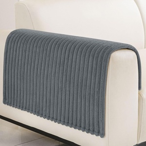 image:imageSmiry Waterproof Couch Cover for Dogs Washable Non Slip Plush Flannel Couch Protector Pet Friendly Soft Sofa Covers for Living Room Dark Green 36 x 71Grey