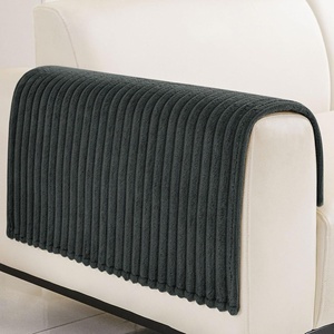 image:imageSmiry Waterproof Couch Cover for Dogs Washable Non Slip Plush Flannel Couch Protector Pet Friendly Soft Sofa Covers for Living Room Dark Green 36 x 71Dark Grey