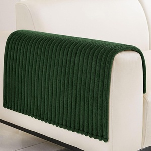 image:imageSmiry Waterproof Couch Cover for Dogs Washable Non Slip Plush Flannel Couch Protector Pet Friendly Soft Sofa Covers for Living Room Dark Green 36 x 71Dark Green