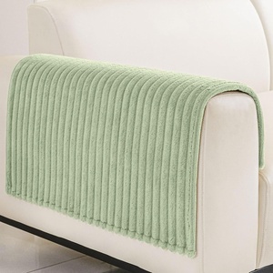 image:imageSmiry Waterproof Couch Cover for Dogs Washable Non Slip Plush Flannel Couch Protector Pet Friendly Soft Sofa Covers for Living Room Dark Green 36 x 71Green