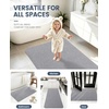 image:imageSmiry Bathroom Rugs Set 2 Piece30x20 Plus 30x20 Soft Absorbent Bath Mat Non Slip Machine Washable Quick Dry Bath Rugs for Bathroom Floor Tub Shower BlackampGrey