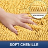 image:imageSmiry Chenille Bath Rug and Mats Set of 2Extra Soft and Absorbent Shaggy Bath Mat Machine Washable NonSlip Plush Carpet 30x 20UShaped 24 x20 Yellow