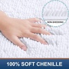 image:imageSmiry Luxury Chenille Bath Rug Set 2 Piece Extra Soft and Absorbent Shaggy Bathroom Mat Rugs Machine Washable NonSlip Plush Carpet Runner for Tub Shower and Bath Room30x2036x24White