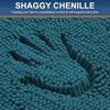 image:imageSmiry Luxury Chenille Bathroom Rugs 36x24 Extra Soft and Absorbent Shaggy Bath Mat Machine Washable NonSlip Plush Carpet Runner for Tub Shower and Floor Home Decor Accessories Lake Blue
