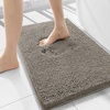 image:imageSmiry Luxury Chenille Bathroom Rugs 36x24 Extra Soft and Absorbent Shaggy Bath Mat Machine Washable NonSlip Plush Carpet Runner for Tub Shower and Floor Home Decor Accessories Latte