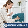 image:imageSmiry Luxury Chenille Bathroom Rugs 36x24 Extra Soft and Absorbent Shaggy Bath Mat Machine Washable NonSlip Plush Carpet Runner for Tub Shower and Floor Home Decor Accessories Lake Blue