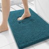 image:imageSmiry Luxury Chenille Bathroom Rugs 36x24 Extra Soft and Absorbent Shaggy Bath Mat Machine Washable NonSlip Plush Carpet Runner for Tub Shower and Floor Home Decor Accessories Lake Blue