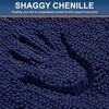 image:imageSmiry Luxury Chenille Bathroom Rugs 36x24 Extra Soft and Absorbent Shaggy Bath Mat Machine Washable NonSlip Plush Carpet Runner for Tub Shower and Floor Home Decor Accessories Deep Blue