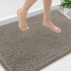 image:imageSmiry Luxury Chenille Bathroom Rugs 36x24 Extra Soft and Absorbent Shaggy Bath Mat Machine Washable NonSlip Plush Carpet Runner for Tub Shower and Floor Home Decor Accessories Latte
