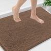 image:imageSmiry Luxury Chenille Bathroom Rugs 36x24 Extra Soft and Absorbent Shaggy Bath Mat Machine Washable NonSlip Plush Carpet Runner for Tub Shower and Floor Home Decor Accessories Mocha