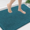 image:imageSmiry Luxury Chenille Bathroom Rugs 36x24 Extra Soft and Absorbent Shaggy Bath Mat Machine Washable NonSlip Plush Carpet Runner for Tub Shower and Floor Home Decor Accessories Lake Blue