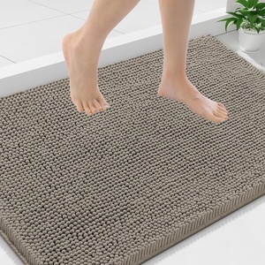 image:imageSmiry Luxury Chenille Bathroom Rugs 36x24 Extra Soft and Absorbent Shaggy Bath Mat Machine Washable NonSlip Plush Carpet Runner for Tub Shower and Floor Home Decor Accessories Latte