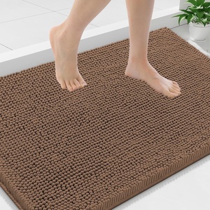 image:imageSmiry Luxury Chenille Bathroom Rugs 36x24 Extra Soft and Absorbent Shaggy Bath Mat Machine Washable NonSlip Plush Carpet Runner for Tub Shower and Floor Home Decor Accessories Mocha