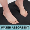 image:imageSmiry Memory Foam Bath Mat 3 Set 24x16 36x24 and UShaped 24x20 Super Soft Absorbent Bathroom Rugs Non Slip Bath Rug Runner for Bathroom Floors Black
