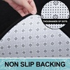 image:imageSmiry Memory Foam Bath Mat 3 Set 24x16 36x24 and UShaped 24x20 Super Soft Absorbent Bathroom Rugs Non Slip Bath Rug Runner for Bathroom Floors Black