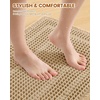 image:imageSmiry Upgraded Waffle Bath Mat for Bathroom 30x20 Soft Absorbent Non Slip Bathroom Rug with Tassels Machine Washable Quick Dry Bath Mat for Floor Tub Shower BrownBrown