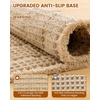 image:imageSmiry Upgraded Waffle Bath Mat for Bathroom 30x20 Soft Absorbent Non Slip Bathroom Rug with Tassels Machine Washable Quick Dry Bath Mat for Floor Tub Shower BrownBrown