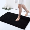 image:imageSmiry Bath Rug and Dog Door Mat Set Luxury Chenille Bath Rug Black 30x20 and Classic Dog Door Mat for Muddy Paws Black 30x20