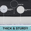 image:imageSmiry Bath Rug and Dog Door Mat Set Memory Foam Bath Rug Black 24x16 and Dog Door Mat for Muddy Paws Grey 30x20