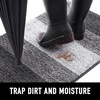 image:imageSmiry Bath Rug and Dog Door Mat Set Memory Foam Bath Rug Black 24x16 and Dog Door Mat for Muddy Paws Grey 30x20