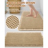 image:imageSmiry Bathroom Rugs Set 3 Piece30x20 Plus 30X2024X16 Extra Soft Absorbent Bath Mats Non Slip Machine Washable Quick Dry Bath Rugs for Bathroom Floor Tub Shower Brown