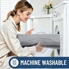 image:imageSmiry Memory Foam Bath Mat 32x20 Extra Soft and Absorbent Bathroom Mats Non Slip Washable Carpet for Floor Shower and Tub BlackGrey