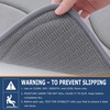 image:imageSmiry Memory Foam Bath Mat 32x20 Extra Soft and Absorbent Bathroom Mats Non Slip Washable Carpet for Floor Shower and Tub BlackGrey