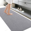 image:imageSmiry Ultra Thin Bath Mat 34x21 Non Slip Rubber Washable Bathroom Rugs  Navy Blue Low Pile Quick Dry Absorbent Bath Mat for Bathroom Floors Tub Sink Shower Outside Home Decor AccessoriesGrey