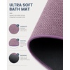 image:imageSmiry Ultra Thin Bath Mat 34x21 Non Slip Rubber Washable Bathroom Rugs  Navy Blue Low Pile Quick Dry Absorbent Bath Mat for Bathroom Floors Tub Sink Shower Outside Home Decor AccessoriesDeep Plum