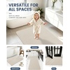 image:imageSmiry Ultra Thin Bath Mat 34x21 Non Slip Rubber Washable Bathroom Rugs  Navy Blue Low Pile Quick Dry Absorbent Bath Mat for Bathroom Floors Tub Sink Shower Outside Home Decor AccessoriesSand