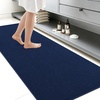 image:imageSmiry Ultra Thin Bath Mat 34x21 Non Slip Rubber Washable Bathroom Rugs  Navy Blue Low Pile Quick Dry Absorbent Bath Mat for Bathroom Floors Tub Sink Shower Outside Home Decor AccessoriesNavy Blue