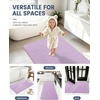 image:imageSmiry Ultra Thin Bath Mat 34x21 Non Slip Rubber Washable Bathroom Rugs  Navy Blue Low Pile Quick Dry Absorbent Bath Mat for Bathroom Floors Tub Sink Shower Outside Home Decor AccessoriesPurple