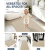 image:imageSmiry Ultra Thin Bath Mat 34x21 Non Slip Rubber Washable Bathroom Rugs  Navy Blue Low Pile Quick Dry Absorbent Bath Mat for Bathroom Floors Tub Sink Shower Outside Home Decor AccessoriesBeige