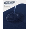 image:imageSmiry Ultra Thin Bath Mat 34x21 Non Slip Rubber Washable Bathroom Rugs  Navy Blue Low Pile Quick Dry Absorbent Bath Mat for Bathroom Floors Tub Sink Shower Outside Home Decor AccessoriesNavy Blue