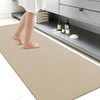 image:imageSmiry Ultra Thin Bath Mat 34x21 Non Slip Rubber Washable Bathroom Rugs  Navy Blue Low Pile Quick Dry Absorbent Bath Mat for Bathroom Floors Tub Sink Shower Outside Home Decor AccessoriesBeige