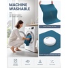 image:imageSmiry Ultra Thin Bath Mat 34x21 Non Slip Rubber Washable Bathroom Rugs  Navy Blue Low Pile Quick Dry Absorbent Bath Mat for Bathroom Floors Tub Sink Shower Outside Home Decor AccessoriesPeacock Blue