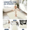 image:imageSmiry Ultra Thin Bath Mat 34x21 Non Slip Rubber Washable Bathroom Rugs  Navy Blue Low Pile Quick Dry Absorbent Bath Mat for Bathroom Floors Tub Sink Shower Outside Home Decor AccessoriesIvory