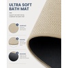 image:imageSmiry Ultra Thin Bath Mat 34x21 Non Slip Rubber Washable Bathroom Rugs  Navy Blue Low Pile Quick Dry Absorbent Bath Mat for Bathroom Floors Tub Sink Shower Outside Home Decor AccessoriesBeige