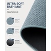 image:imageSmiry Ultra Thin Bath Mat 34x21 Non Slip Rubber Washable Bathroom Rugs  Navy Blue Low Pile Quick Dry Absorbent Bath Mat for Bathroom Floors Tub Sink Shower Outside Home Decor AccessoriesGrayish Blue