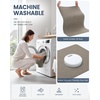 image:imageSmiry Ultra Thin Bath Mat 34x21 Non Slip Rubber Washable Bathroom Rugs  Navy Blue Low Pile Quick Dry Absorbent Bath Mat for Bathroom Floors Tub Sink Shower Outside Home Decor AccessoriesLatte