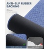 image:imageSmiry Ultra Thin Bath Mat 34x21 Non Slip Rubber Washable Bathroom Rugs  Navy Blue Low Pile Quick Dry Absorbent Bath Mat for Bathroom Floors Tub Sink Shower Outside Home Decor AccessoriesCornflower Blue