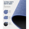 image:imageSmiry Ultra Thin Bath Mat 34x21 Non Slip Rubber Washable Bathroom Rugs  Navy Blue Low Pile Quick Dry Absorbent Bath Mat for Bathroom Floors Tub Sink Shower Outside Home Decor AccessoriesCornflower Blue