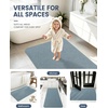 image:imageSmiry Ultra Thin Bath Mat 34x21 Non Slip Rubber Washable Bathroom Rugs  Navy Blue Low Pile Quick Dry Absorbent Bath Mat for Bathroom Floors Tub Sink Shower Outside Home Decor AccessoriesGrayish Blue