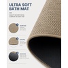 image:imageSmiry Ultra Thin Bath Mat 34x21 Non Slip Rubber Washable Bathroom Rugs  Navy Blue Low Pile Quick Dry Absorbent Bath Mat for Bathroom Floors Tub Sink Shower Outside Home Decor AccessoriesCamel