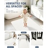 image:imageSmiry Ultra Thin Bath Mat 34x21 Non Slip Rubber Washable Bathroom Rugs  Navy Blue Low Pile Quick Dry Absorbent Bath Mat for Bathroom Floors Tub Sink Shower Outside Home Decor AccessoriesWhite